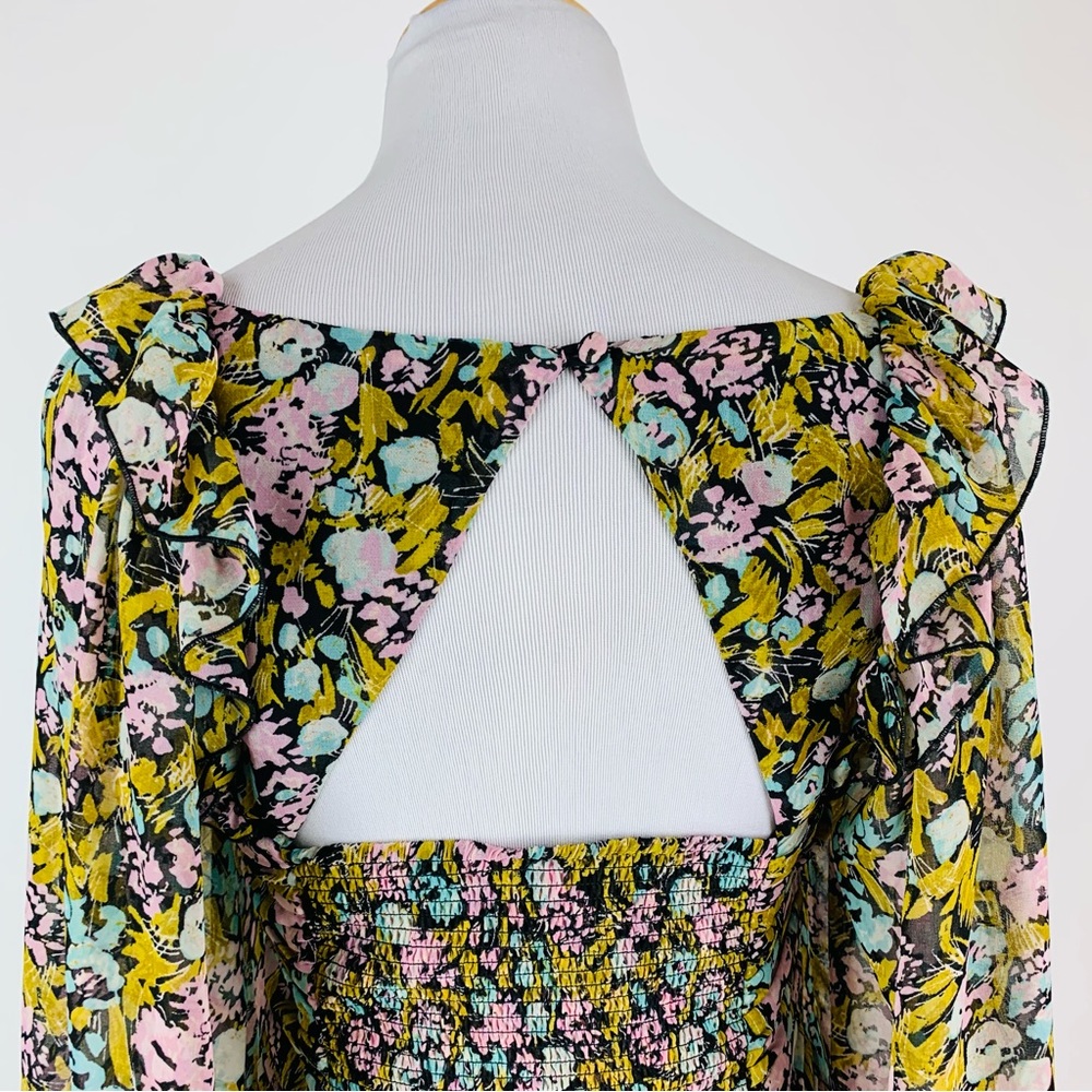 Free People Boho Mabel Floral Top XS - Picture 13 of 15